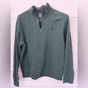 Polo Ralph Lauren Green Flannel Quarter-Zip